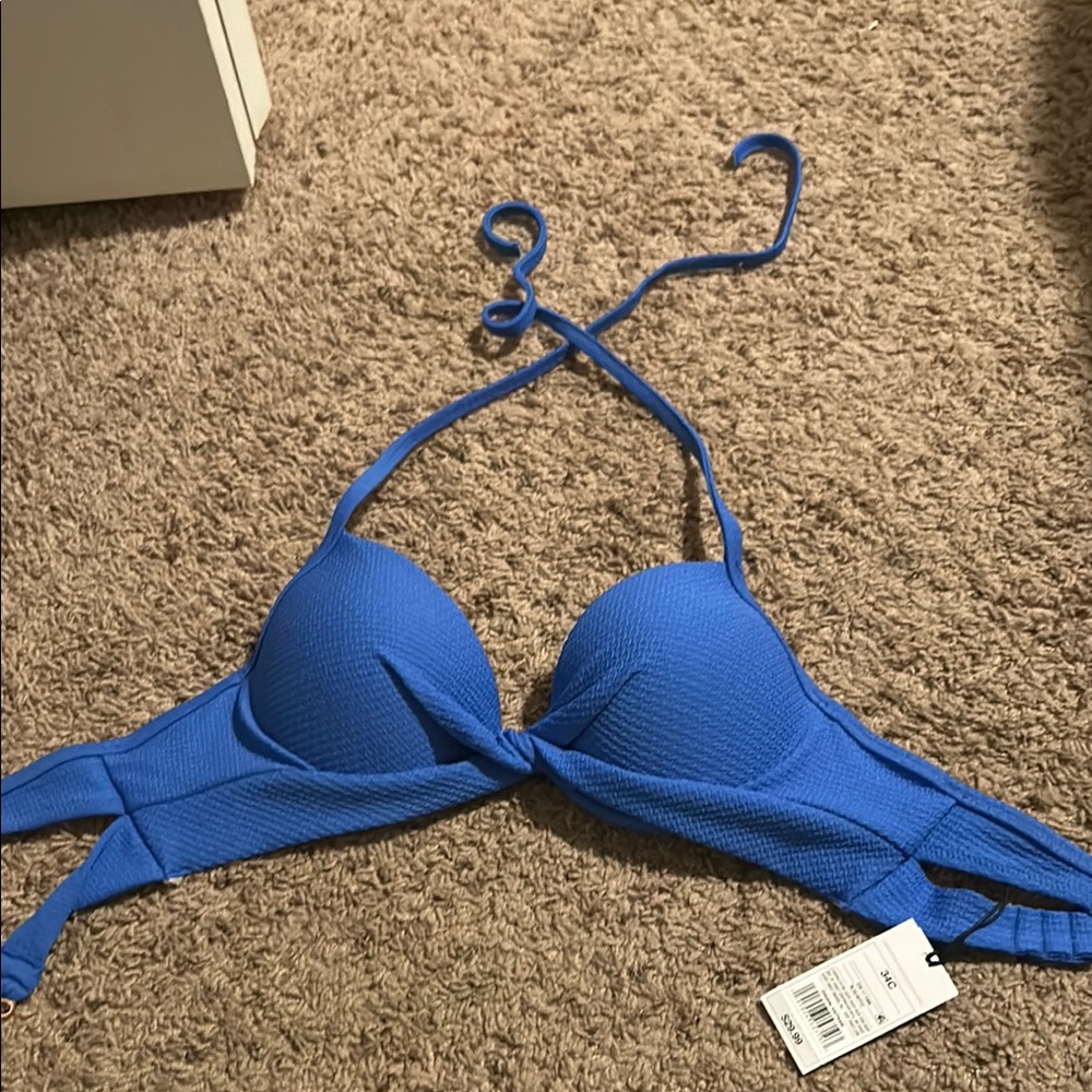 Shade & Shore Vibrant Blue Bikini Top